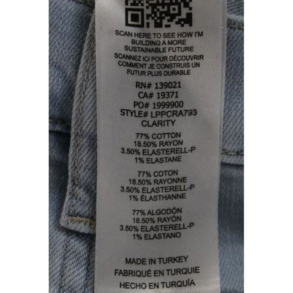 Frame Womens Cropped Wide Leg High Waist Jeans Light Blue Size 27